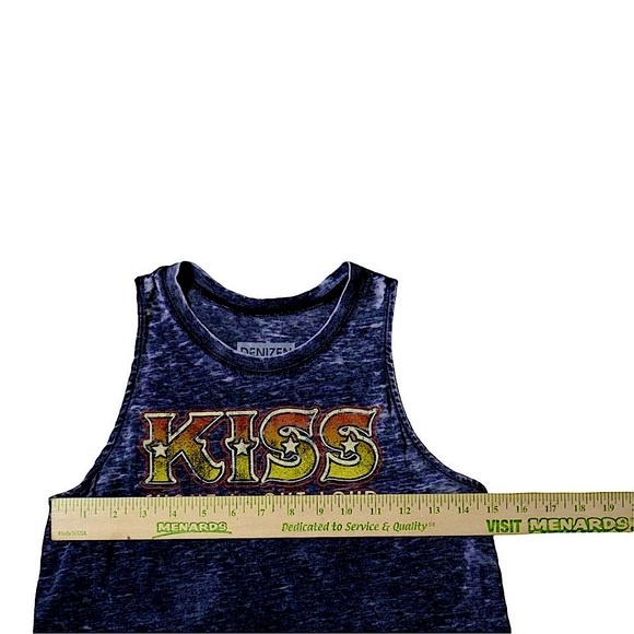 Denizen Levis x Kiss Shout It Out Loud Distressed Tank Top Size Medium - Picture 3 of 7